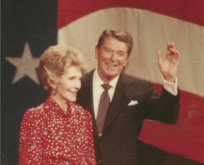 President Ronald Reagan and First Lady Nancy Reagan.  Photo Copyright (C) 1984-2004 Art Harman All rights reserved, unauthorized use prohibited.